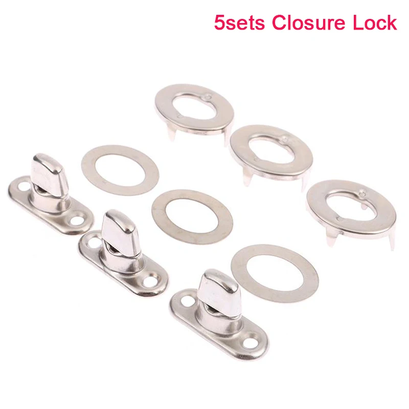 5Sets Silver Tone Oval Alloy Closure Lock Frame Kiss Clasp Purse Twist Turn Lock Bag Accessories Wholesales