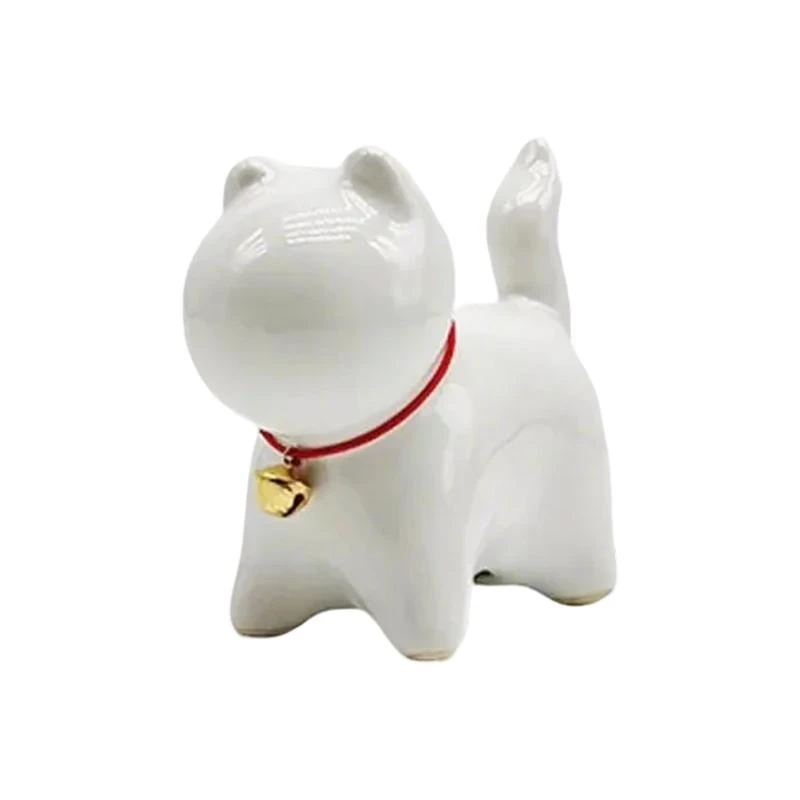 J0MC elegante Kitten Fatuine Small Statue Ornament for Home Table