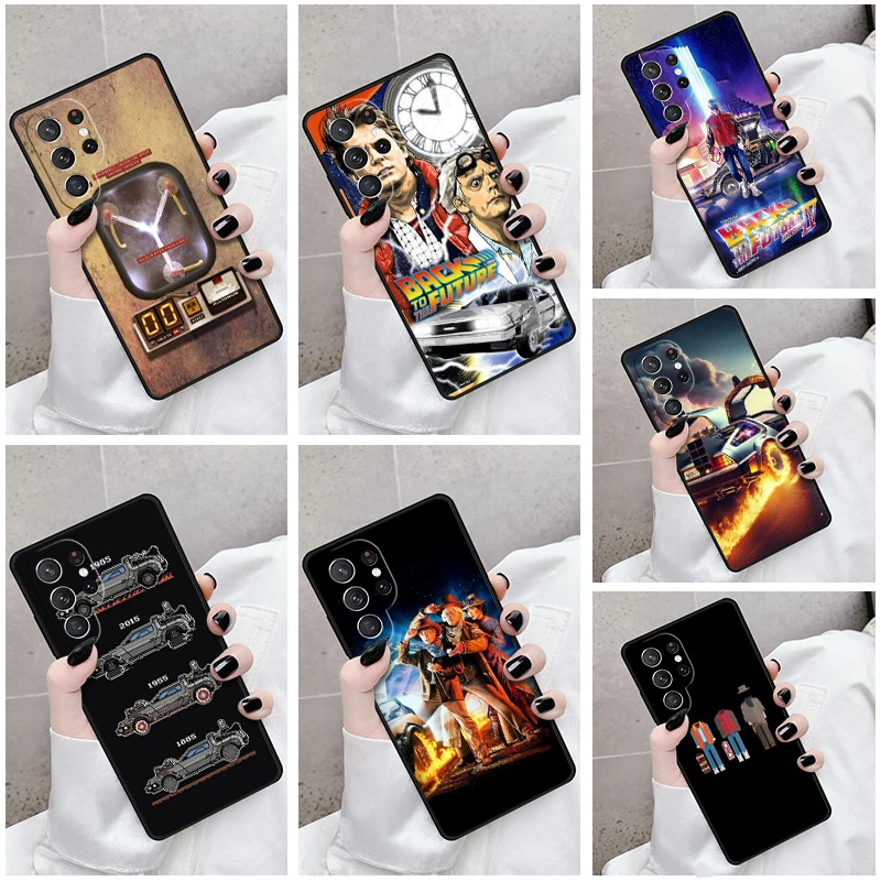 Phone Case For Samsung Galaxy S24 S23 S21fe S22 Ultra Plus Note 10 20 S8 S9 S10 Cover Steampunk rustic Flux capacitor