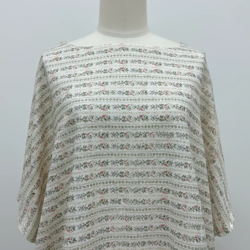 

Pre-cut Jacquard Dots Ditsy Print Cotton Fabric, Summer 100% Cotton for Dress Skirt Blouse Home Decor DIY Projects