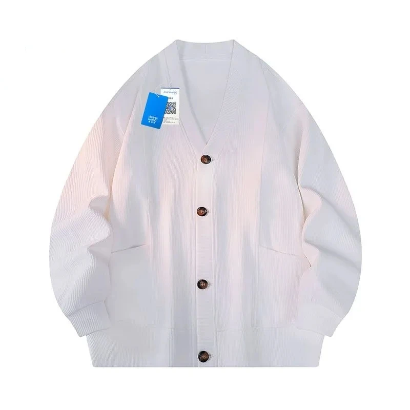 New In  Men's Cardisgan Loose Sweater For Autumn And Winter Fashion Young Man Knitwear Button Jacket Soft Casual Coat Popular