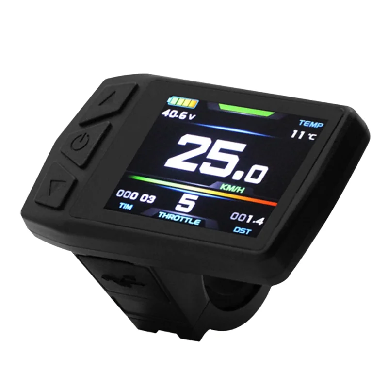 Superior-Ebike Display For KT TF01U 24V 36V 48V Intelligent Colorful LCD Meter Waterproof Joint Electric Bicycle Meter