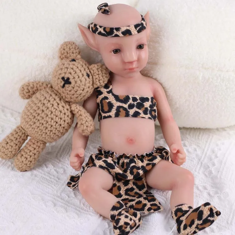 Nowa lalka Reborn Full Body Platinum Silicone Soft Boy Handmade Baby Real Lifelike Doll na prezent świąteczny Zabawka urodzinowa