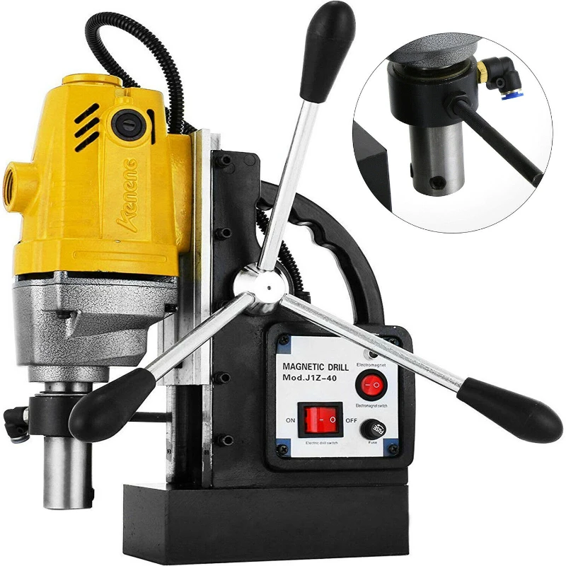 

MD40 Magnetic Drill Height Adjustable Magnetic Drill Press Machine 1100W Drill Bit Magnetic For Steel Structure Shipbuilding