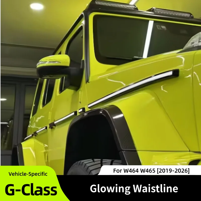 Led Side Body Trim For Mercedes‑Benz G‑Class G350 G400 G500 G63 W464 W465 2019‑2026 Illuminated Door Strip Exterior Decoration