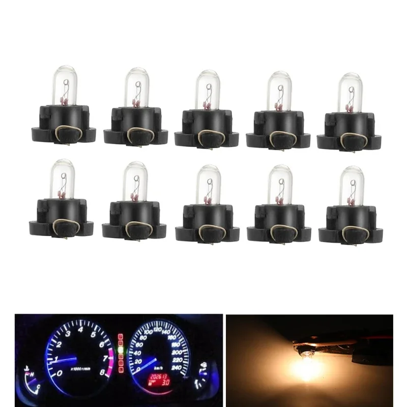 5/10 Pz automobile HA CONDOTTO la lampadina dello strumento T3 T4.2 lampadina alogena 1smd 1LED lampada dello strumento lampada da lettura indicatore