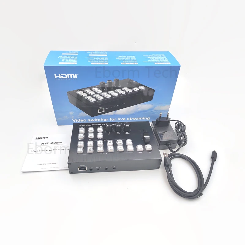 

Оптовая продажа с фабрики, прямой контроллер видеопереключателя HDMI, прямая трансляция, литой переключатель, контроллер видеомиктуры Replay