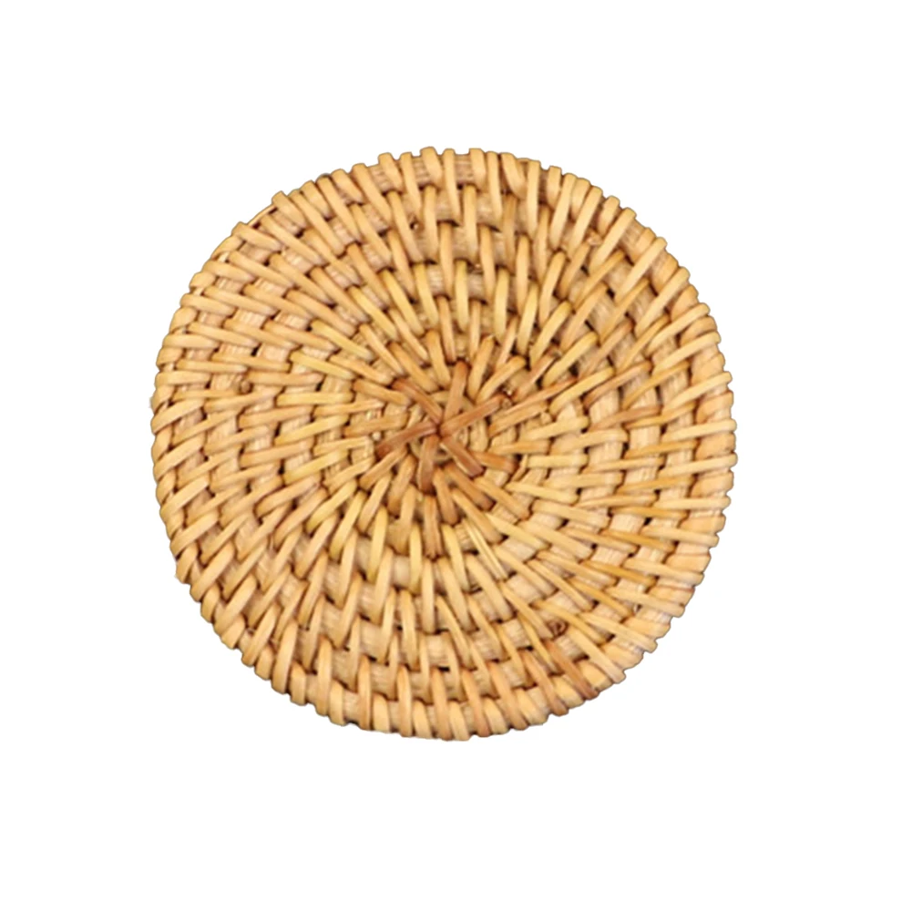 Table Protectors Rattan Coasters Dining Table Setting Natural Materials Versatile Use Dining Experience For Teacups