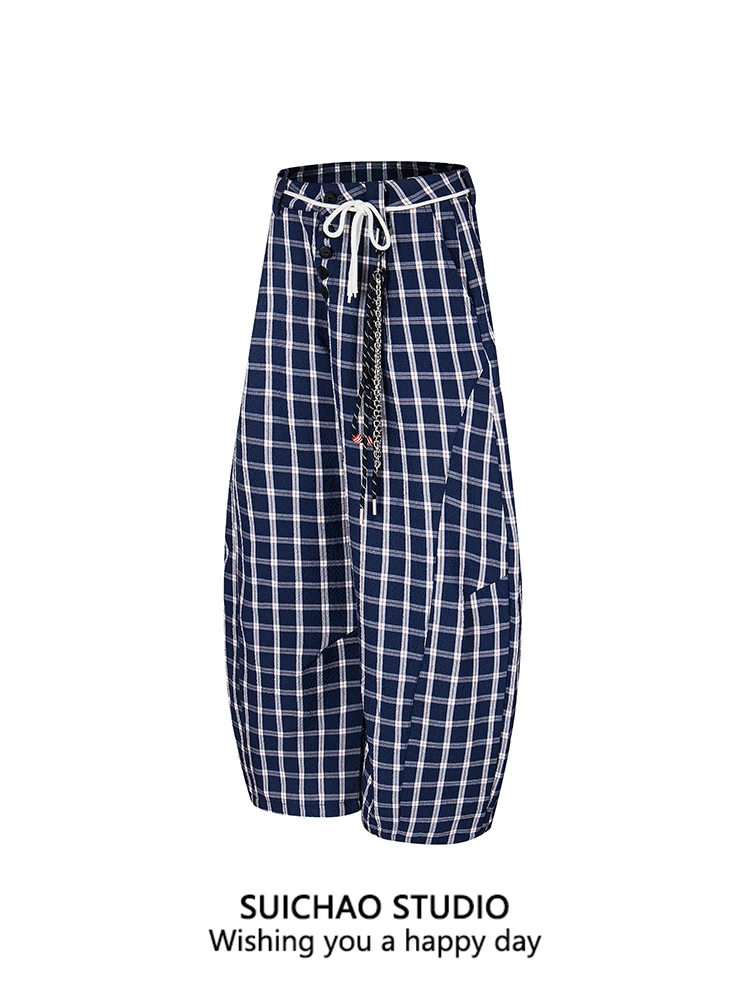 

Брюки Suichao: повседневные, прямые, с высокой талией, фасона «харлан», длинные, в пол, с пуговицами, широкие штанины, комфортные