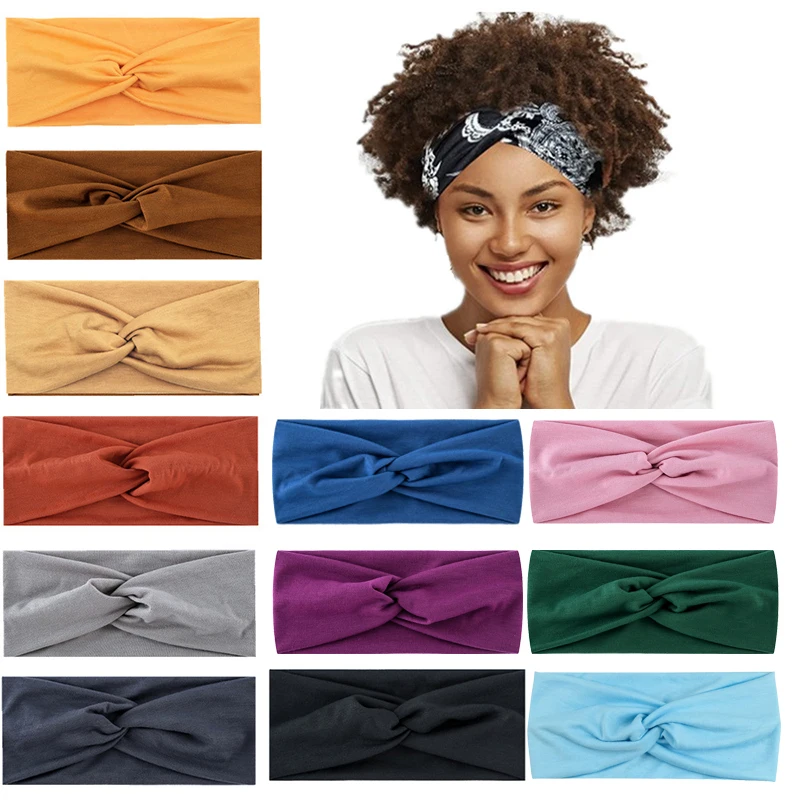 

Headband Fitness Solid Color multi-functional exercise yoga headscarf available for men and women accessories for women