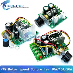 DC motor speed regulator 12V 24V 36V 48V 6-90V High power drive module PWM Motor speed controller 10A/15A/20A current regulator