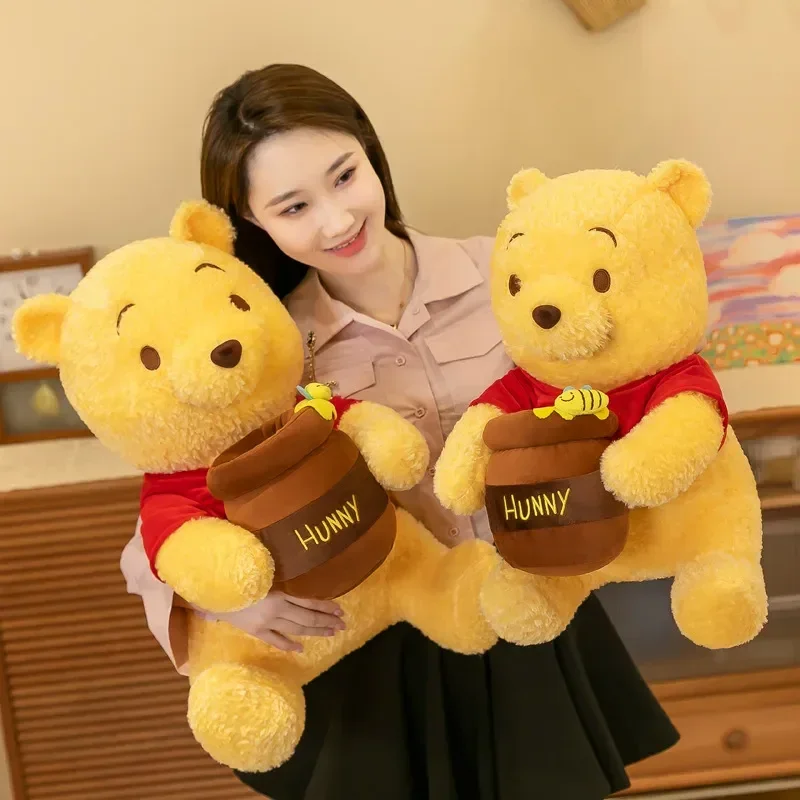 Anime Disney 35-55cm Honey Jar Winnie the Pooh Bear Plush Animal Doll Winnie Soft Plush Children Kawaii Birthday Gift