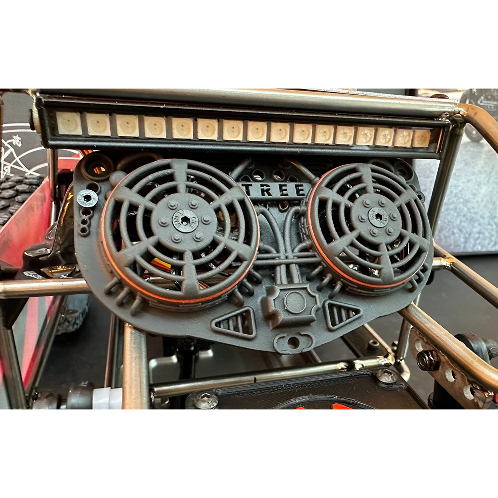محاكاة الساخن مروحة المبرد الديكور ل 1/10 RC الزاحف سيارة Traxxas TRX4 المدافع برونكو محوري SCX10 RC4WD D90 الرياضة جيب جزء