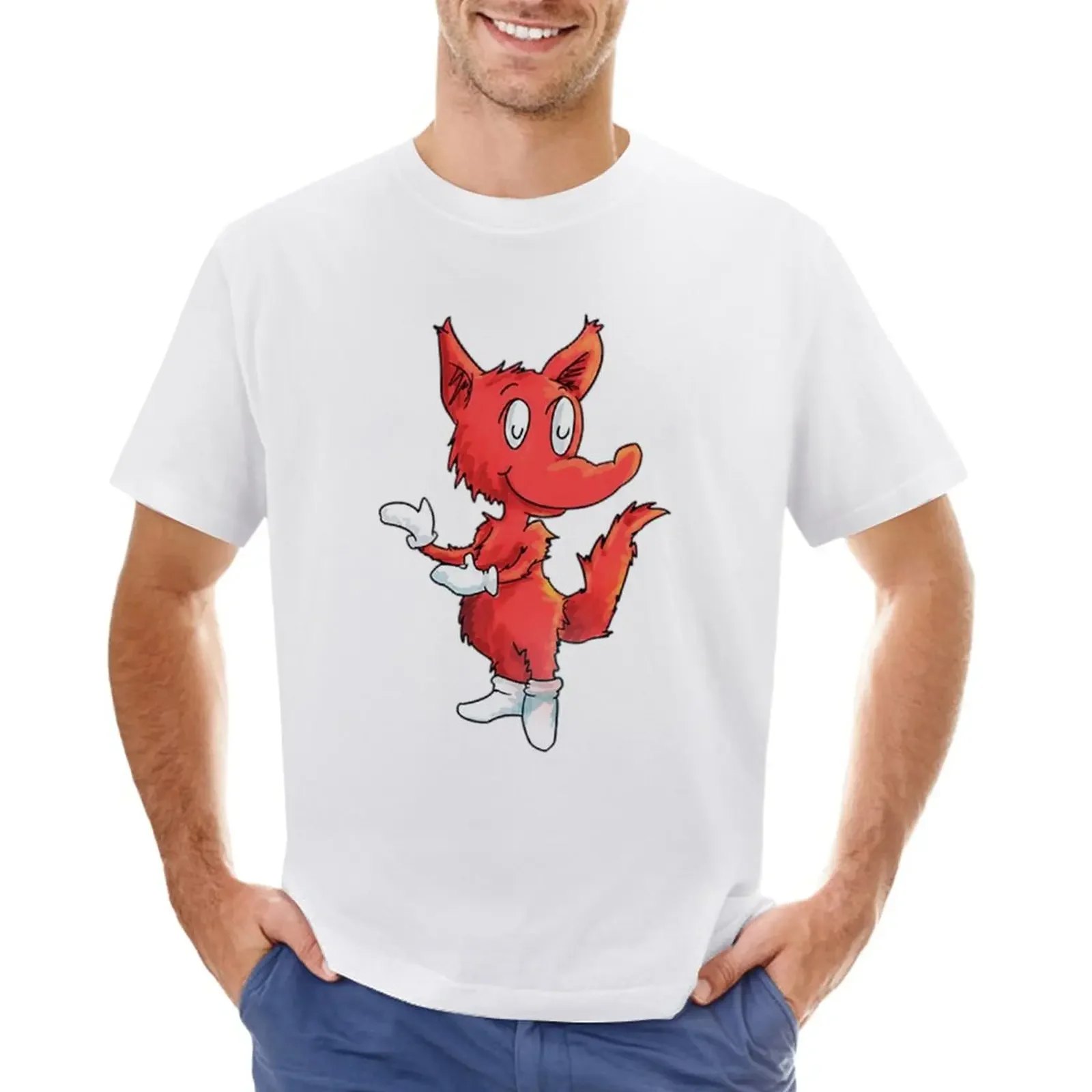 Fox in socks T-Shirt quick drying new edition mens graphic t-shirts pack