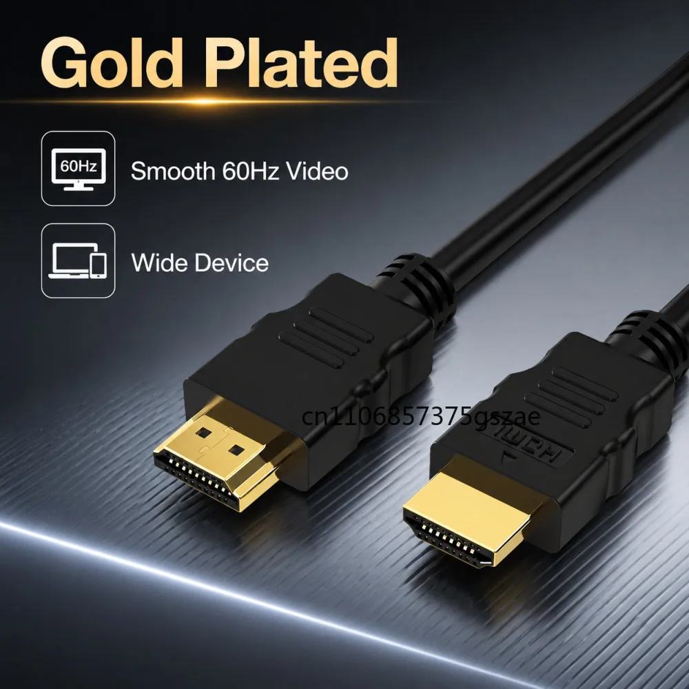 Cabo HDMI 4K 60Hz, Cabo HDMI Macho para Macho, Cabo HDMI 2.0 de Alta Velocidade 18 Gbps para TV Samsung UHD, Monitor, PS4/3, Xbox One