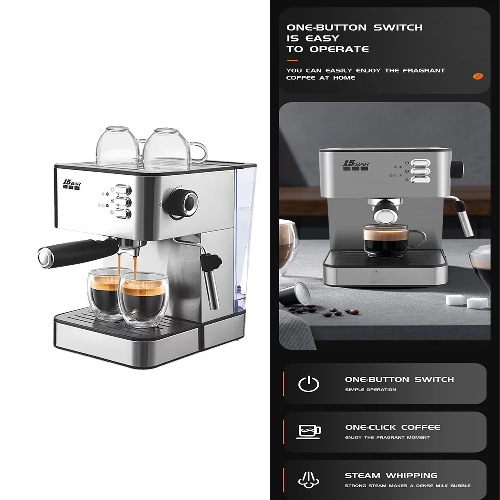 Commercial Semi-Automatic Steam Coffee Machine Small Concentrated Coffee Machine For Household And Commercial Use