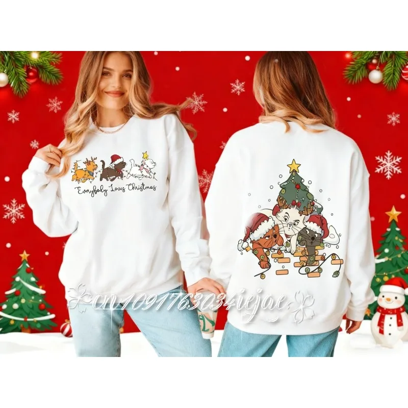 2025 verano Disney Vintage Aristogatos sudadera Marie Berlioz Toulouse mangas largas Disneyland viaje familiar regalo de Navidad