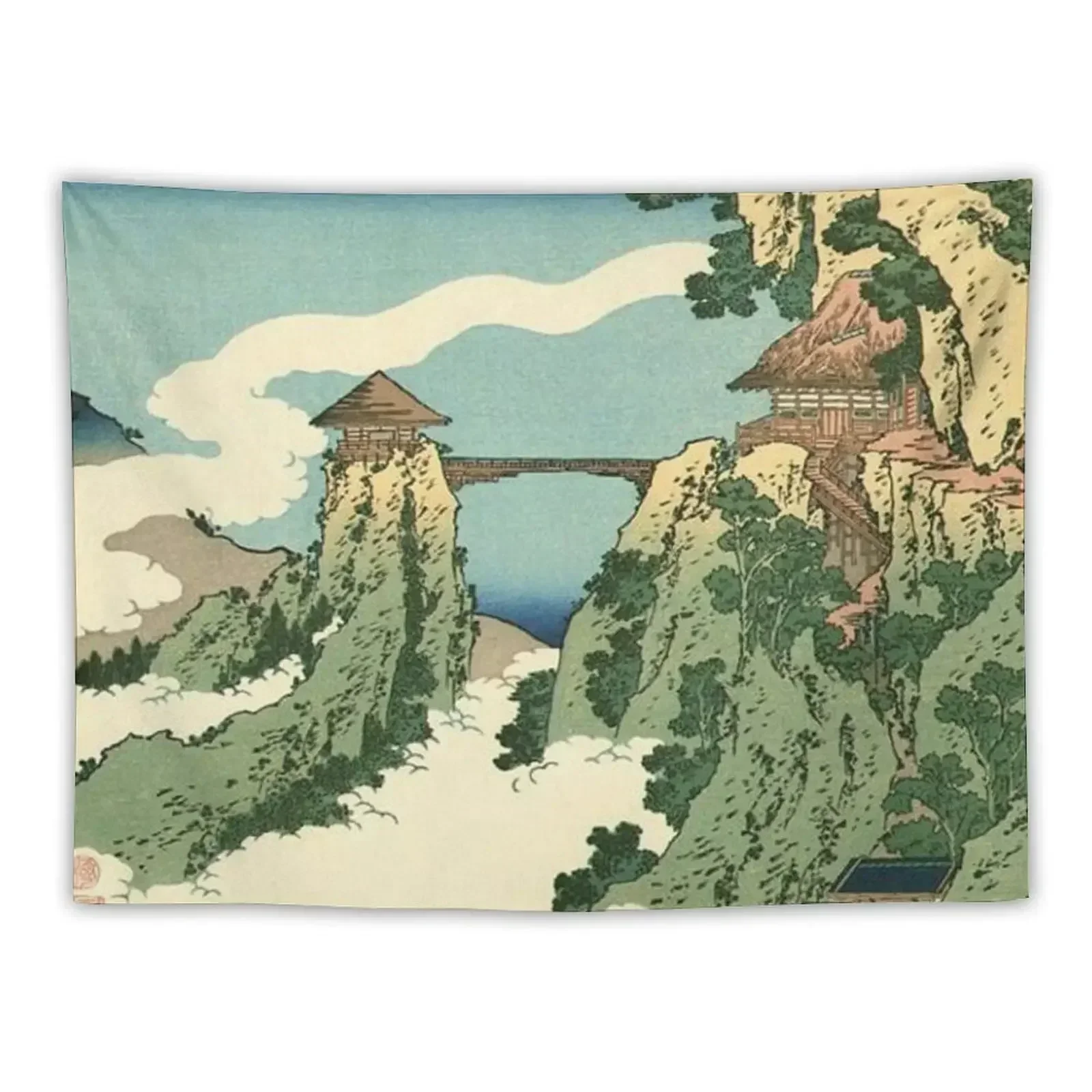 

Bridge In The Clouds - Katsushika Hokusai - Japanese Art Tapestry Bedrooms Decorations Decoration For Home Tapestry