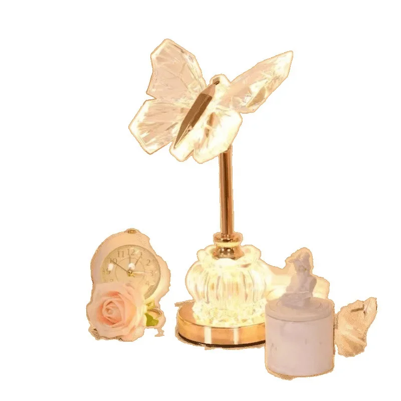 

Butterfly desk lamp, bedroom bedside table lamp, warm, simple and modern creativity