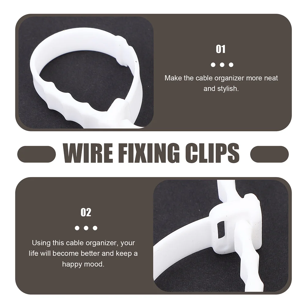 

12pcs Winder Organizer Silicone Cord Holder Usb Headphone Data Cable Storage Tool Holders Desk Tidy Solution For Cable