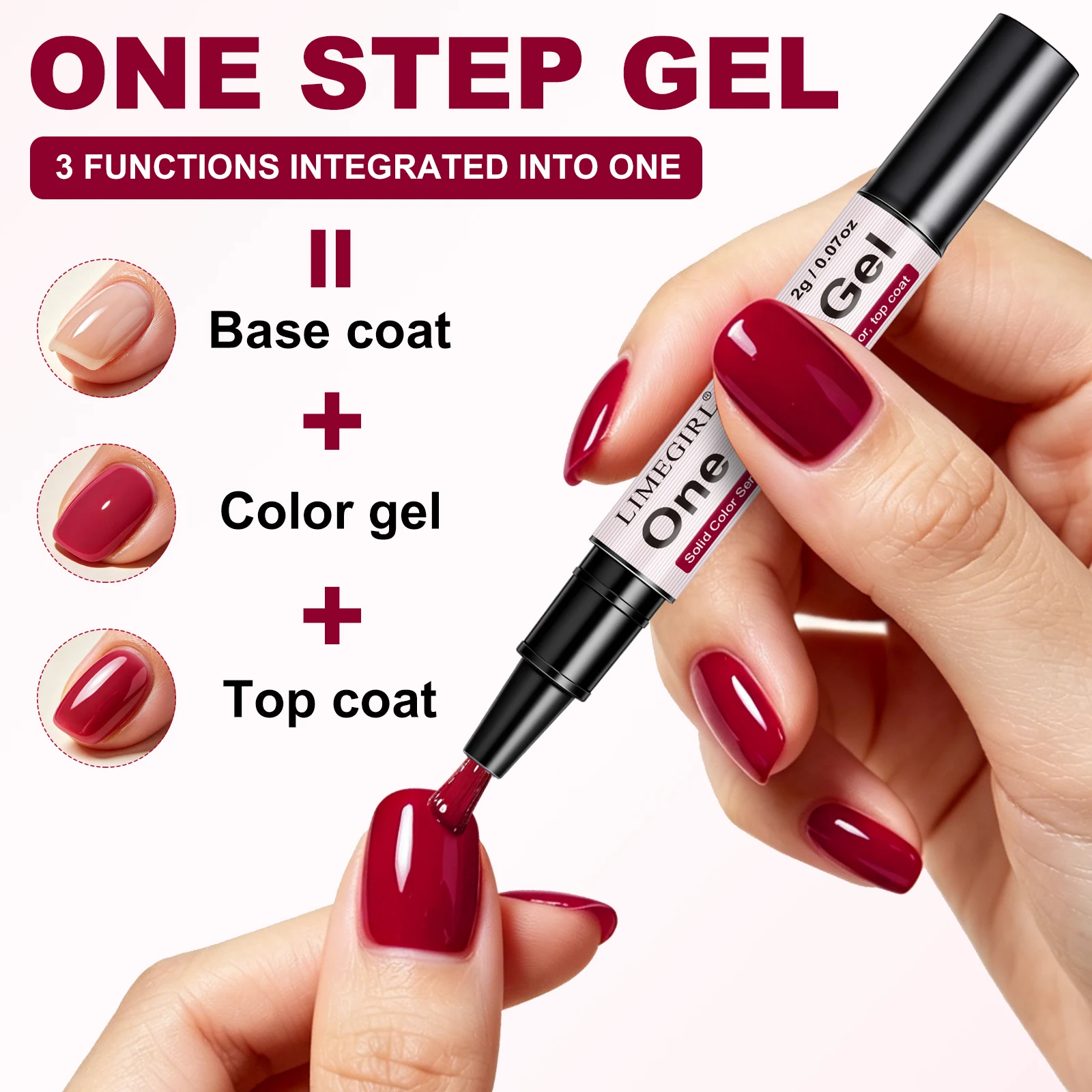 LIMEGIRL 6 Colors Gel Nail Pol - Gel Top Coat recension och pris