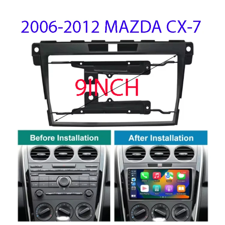 For Mazda 2014 CX-7 9INCH Car Radio Android Stereo audio screen multimedia video player navigation  frame