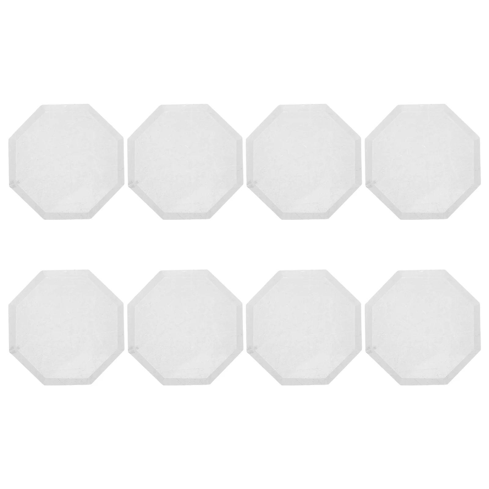 

8pcs Glass Cloth Sewing Mold Clear Paperweights Craft Fabric Hexagon Templates Quilting Pattern Cutting Tailor Weights Sewing