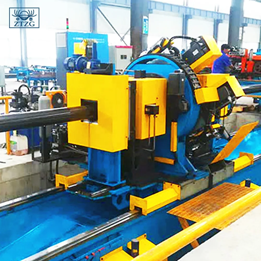 Tube Milling Automatic Cutting Line Steel Pipe Hot To Length Hine Flying Cut Off Cold Saw