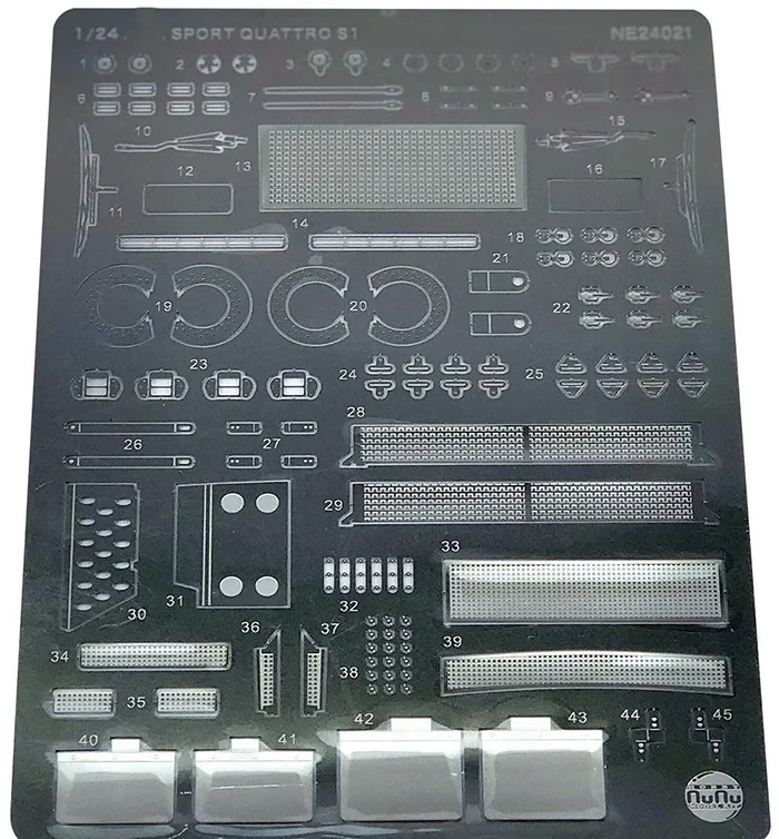 Nunu 1:24 Quattro S1 1986 Etching Sheet NE24021 Car Assembly Toy Accessory Model