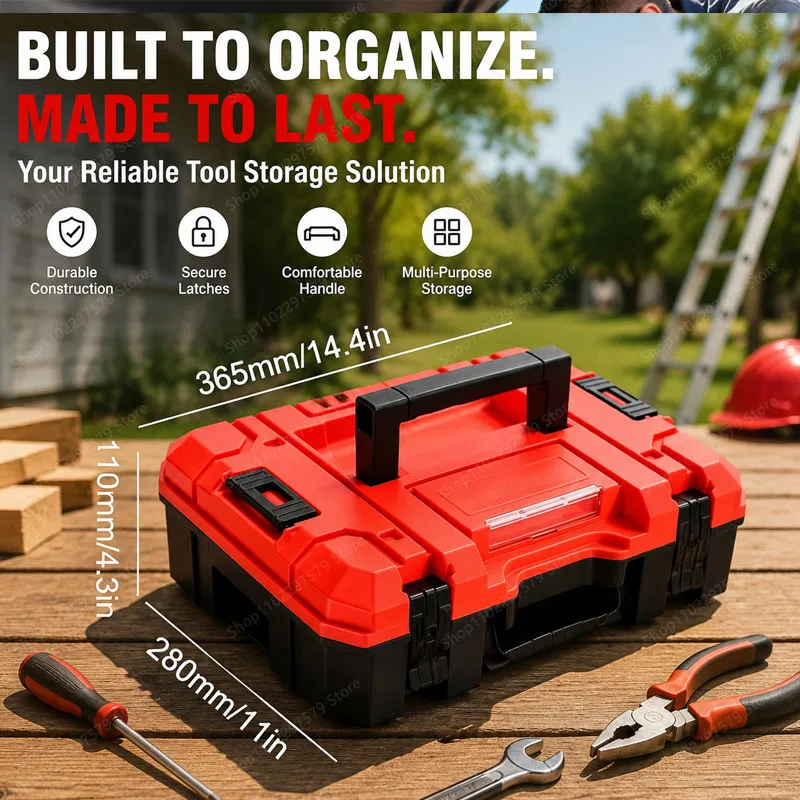 1 Piece Set Of Pressure-Proof, Dust-Proof And Drop-Proof Stackable Tool Box, Anti-Drop Household Tool Repair Parts Storage Box.