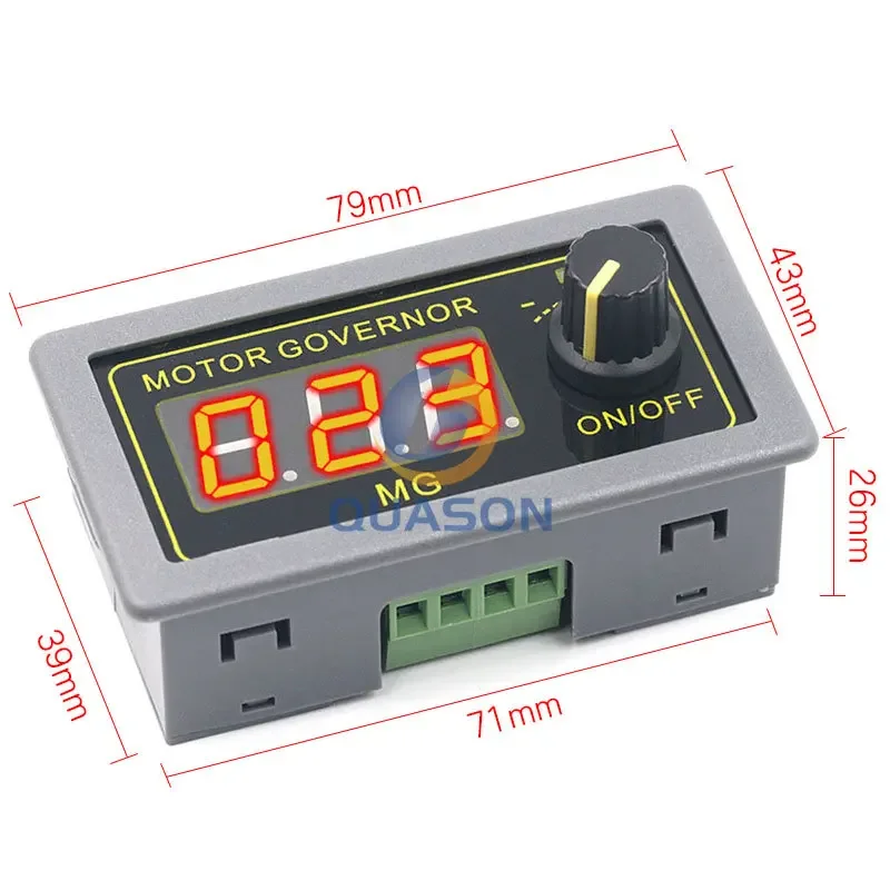 DC 5-30V 12v 24v 5A DC Motor Controller PWM Adjustable Speed Digital display encoder duty ratio frequency MAX 15A ZK-MG