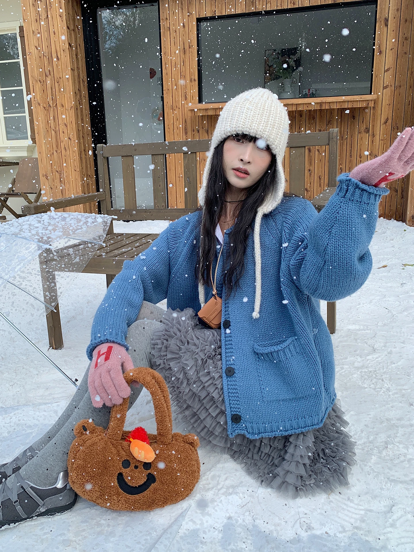 

Женский кардиган Soloki в корейском ретро-стиле из мягкой шерсти, простой, свободный, универсальный, на пуговицах, верхняя одежда, модный