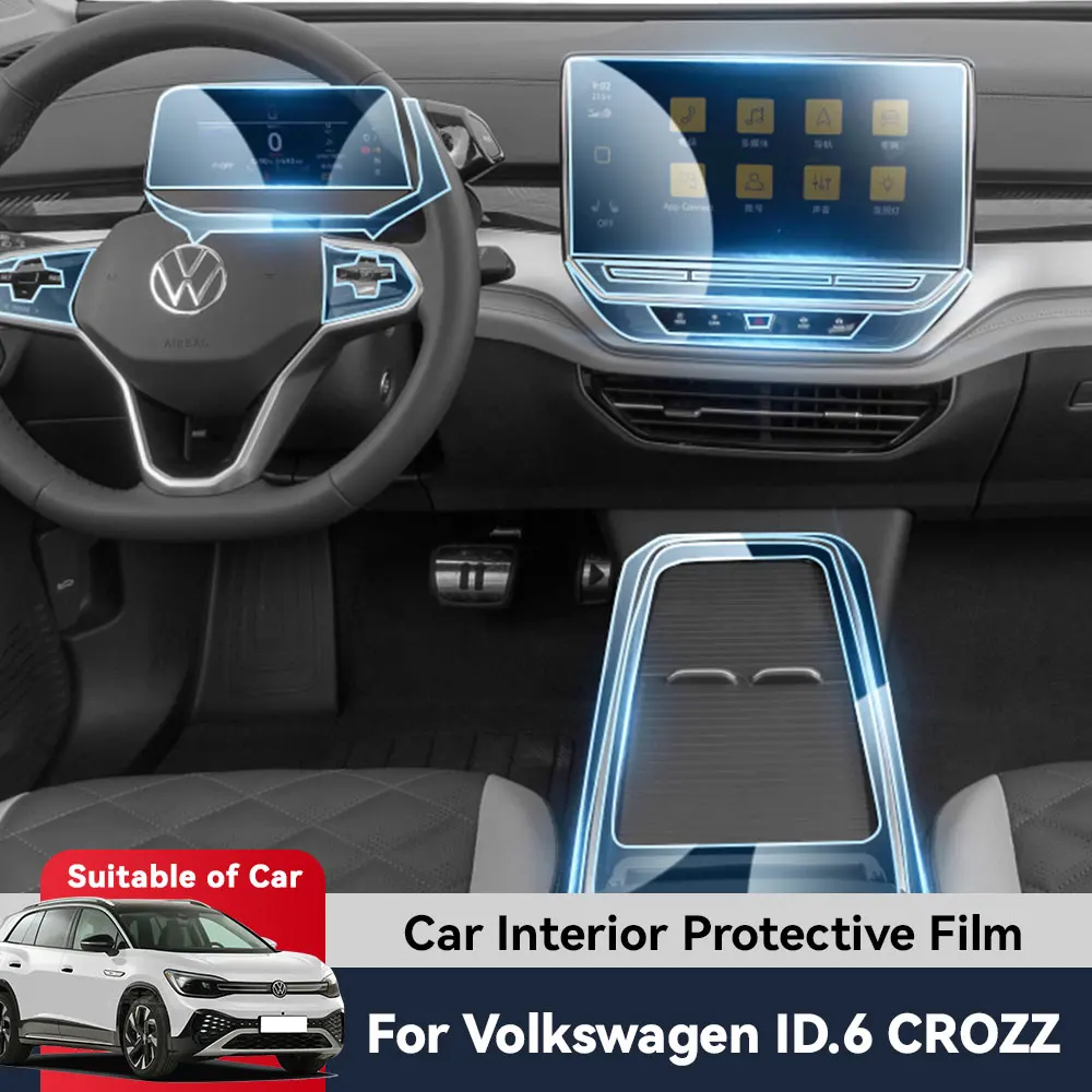 

Auto Central Control Screen TPU Navigation Anti Scratch interior Protection Film GPS Navigation For VOLKSWAGEN ID.6 CROZZ 2024