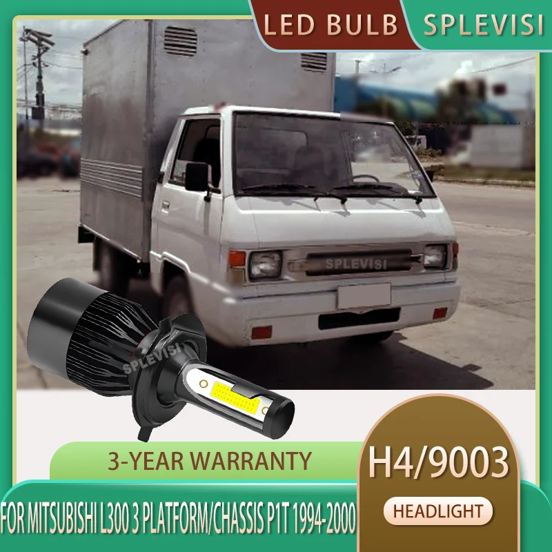 LED Bulb for Rainy Conditions Automotive Headlight For MITSUBISHI L300 3 Platform/Chassis P1T 1994 1995 1996 1997 1998 1999 2000