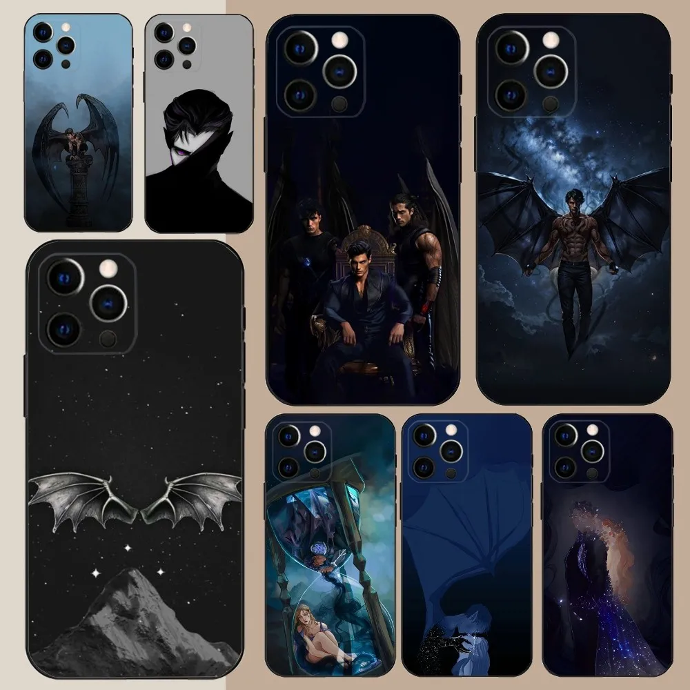 Чехол для телефона Acotar Court M-Mist and Fury для Apple iPhone 15,14,13,12,11,Pro,X,XS,Max,XR,Plus, мягкий черный мини-Чехол