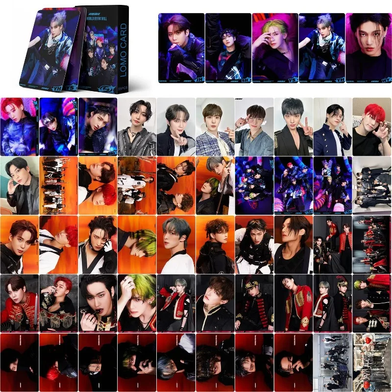 54pcs Set Kpop ATEEZ BEYOND Lomo Cards High Quality HD Photocard for Fans Collection Gift Kpop ATEEZ Celebrate Album Postcard