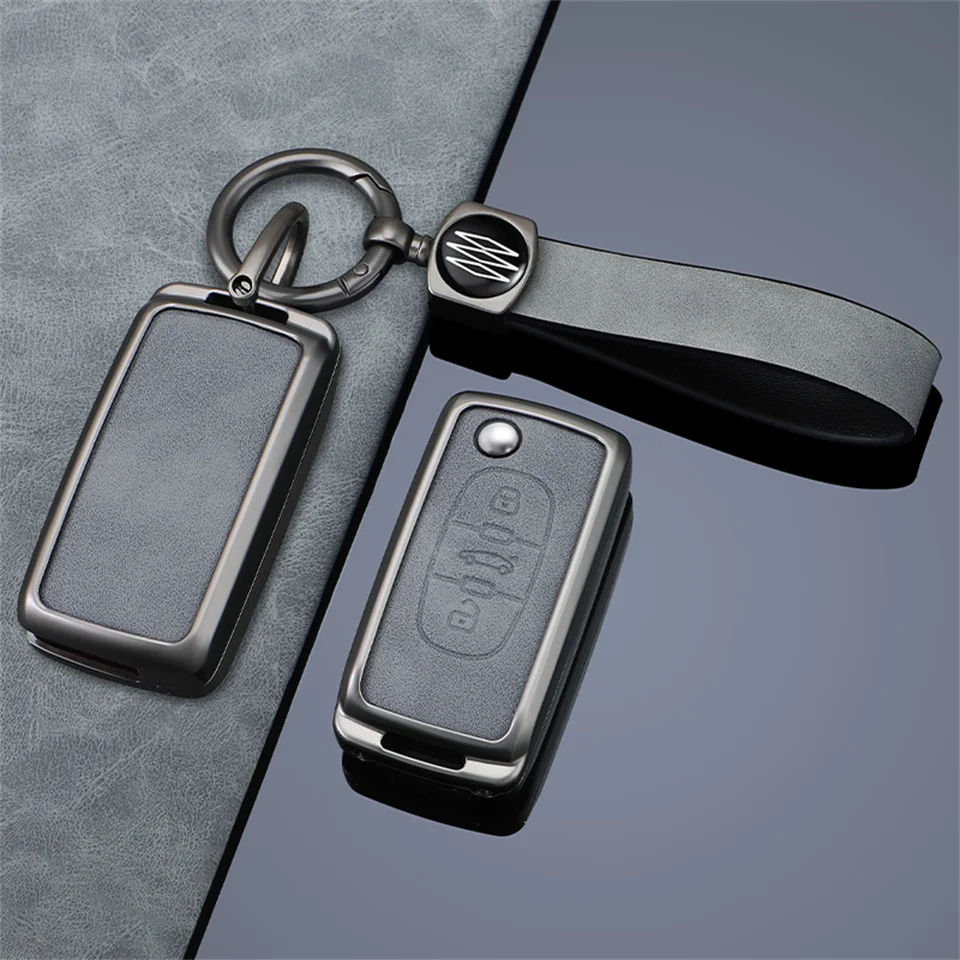 Car Key Case Cover For Peugeot 207 307 307S 307CC 307SW 308SW 3008 4007 For Citroen C2 C3 C4 C5 C Crosser Accessories Keychain