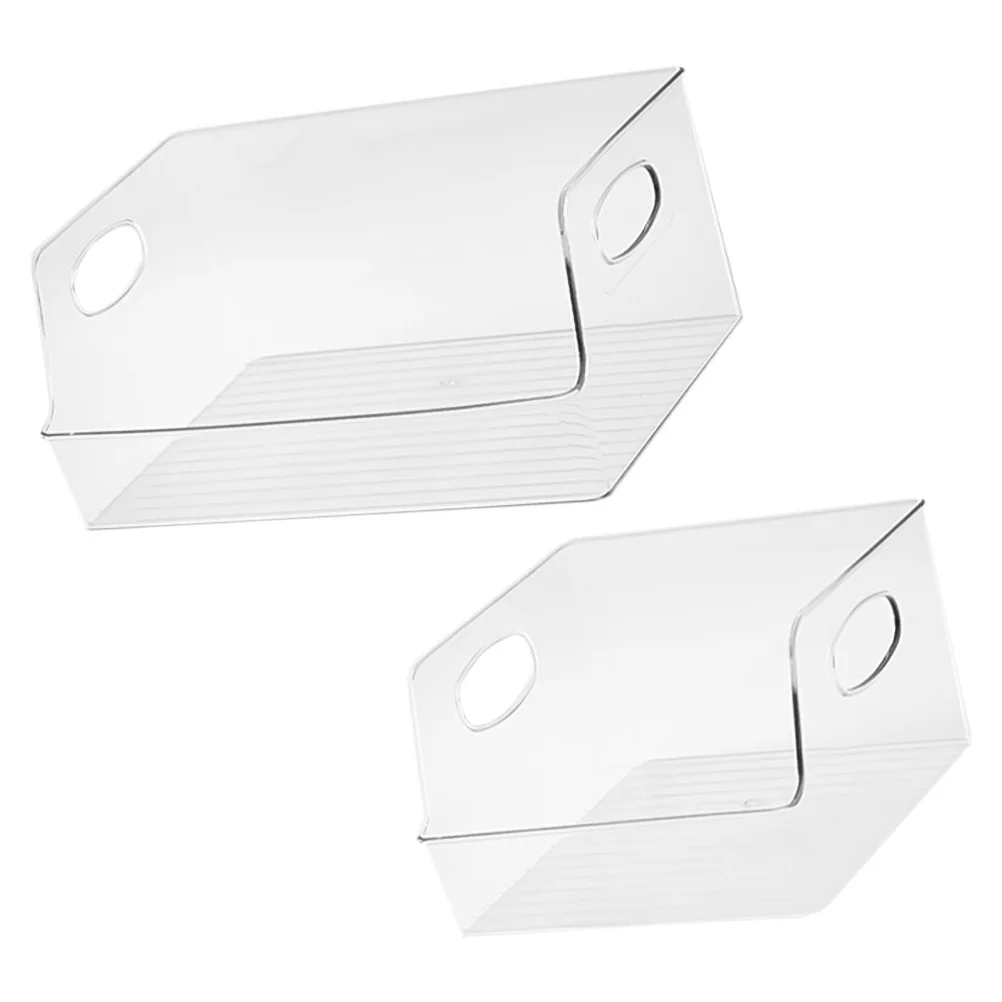 

2Pcs Desktop File Organizer Plastic Book Storage Boxes Magazine Holder Document Rack for Office Study Book Storage