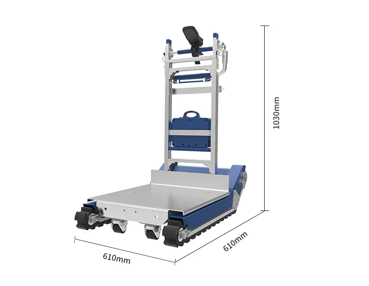 Electric Heavy Trucks Stand Furniture Dolly Duty Trolly Cart 300 Kg Stair Climbing Hand Truck Airport Luggage Trolley