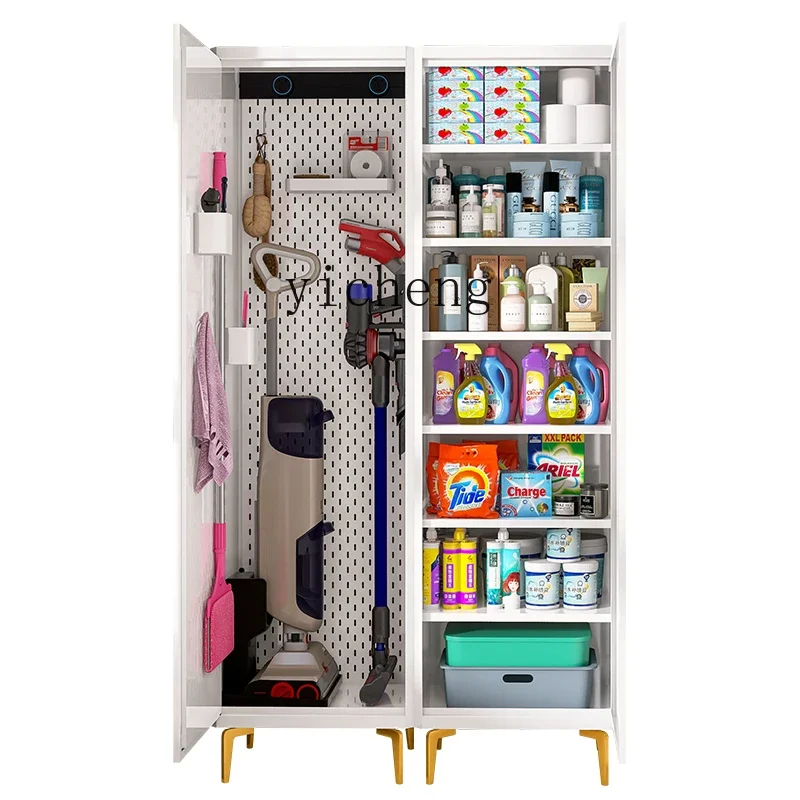 

ZK light luxury multi-functional hole board household balcony cleaning tool cleaning sundries storage cabinet