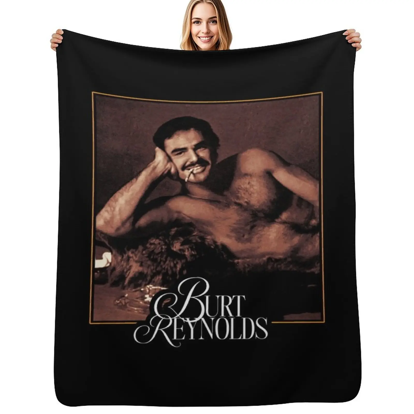 Cobertor clássico Burt Reynolds para todas as estações, cobertor macio para sofá