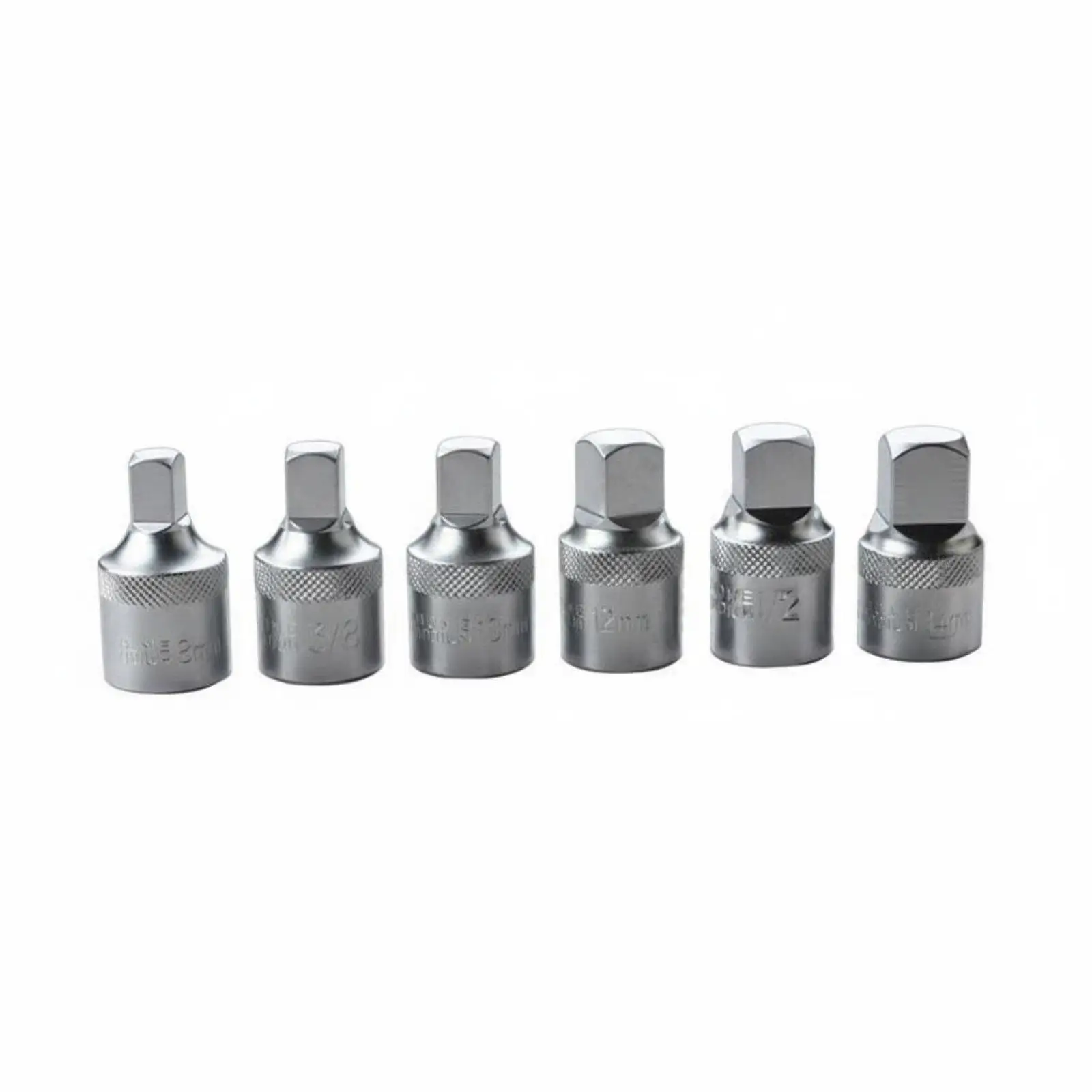 Wrench Socket Set Multiple Size Square Head Oil Drain Plug Remover High Strength Kit for Auto Workshop