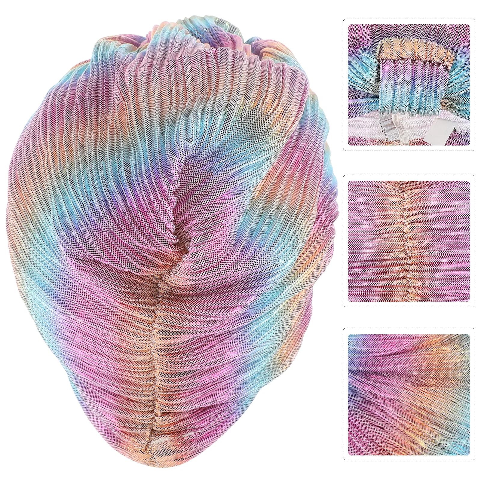 

Colorful Headwrap Hair Turban for Women Polyester Decorative Comfortable Sleeping Hat Lightweight Wraps Multi-Function