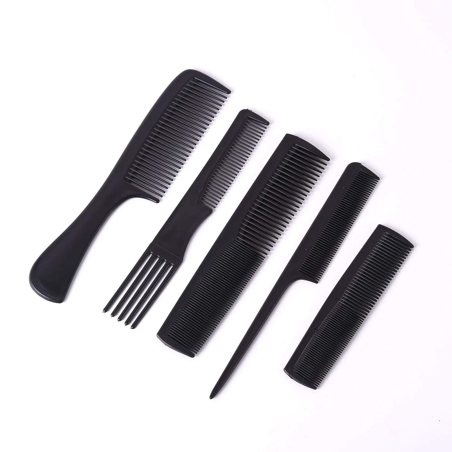 5er-Pack/Set Professionelles Haar-Styling-Set, Rattail-Kamm- und Volumenbürsten-Set für den Heimgebrauch im Friseursalon, antistatische Kämme