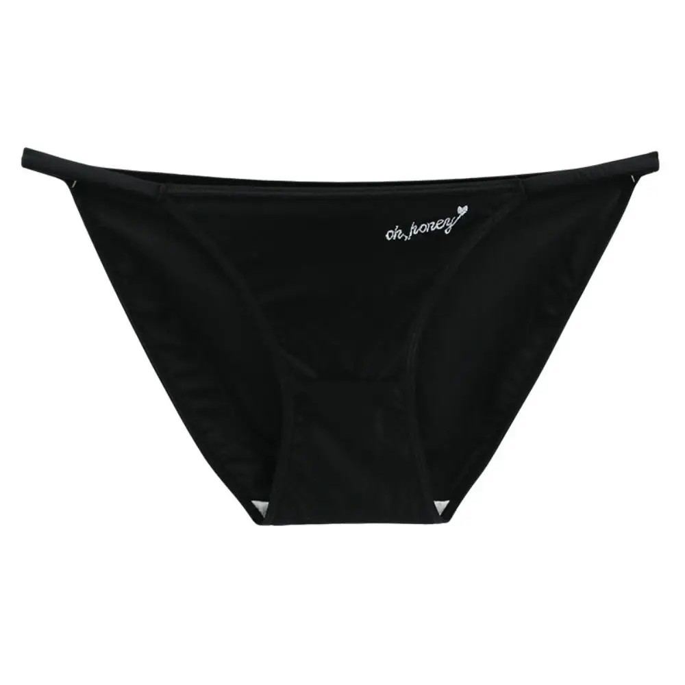

Thin Strap Solid Color Intimates Cotton Crotch Letter Print Underwear Seamless Underwear Women Stain Panties Women Briefs
