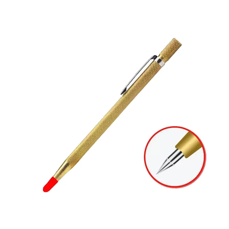 

Tungsten Steel Alloy Tile Glass Cutting Scribing Pen Hard Scribe Tip Drawing Line Marker Alloy