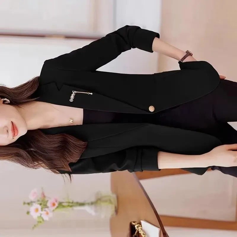 

Модный пиджак женский, весна-осень 202, новый высококачественный пиджак, пальто, женская повседневная короткая верхняя одежда, темпераментное пальто, топ