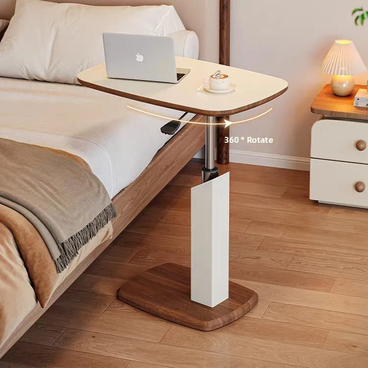 

Adjustable Sofa Table with Lift and Rotation, Removable Side Table for Living Room Bedroom Bedside