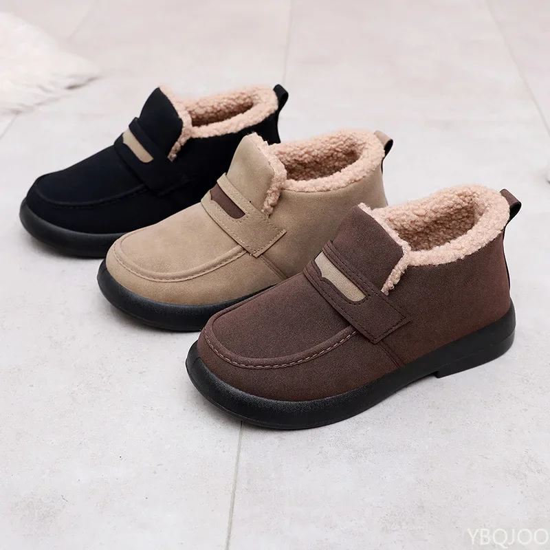 

Fashionable New Plush Comfortable Super Warm Anti Slip Soft Bottom Belt Buckle Women's Shoes Winter Women's Snow Boots