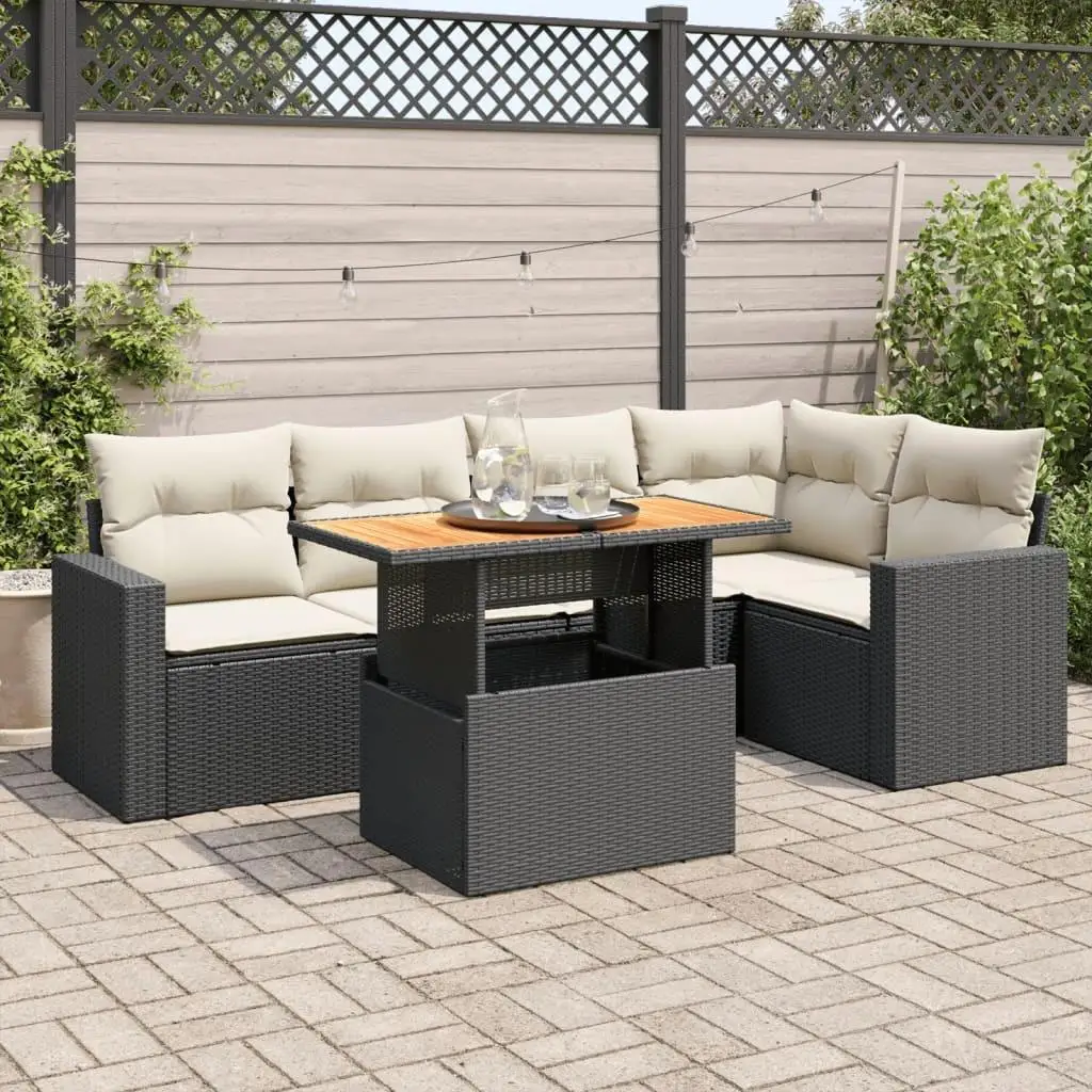 

Elegant Black Garden Sofa Set Comfortable Outdoor Furniture Stylish Patio Lounge Seating
